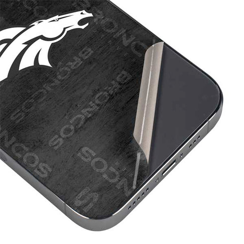 NFL Denver Broncos Black & White iPhone 16e Skin